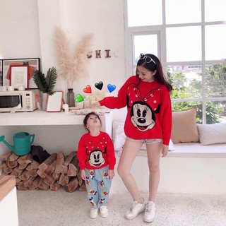 ÁO ĐÔI NỈ DA CÁ MẸ VÀ BÉ MICKEY