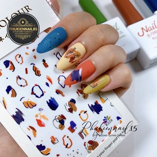 sticker vệt màu
