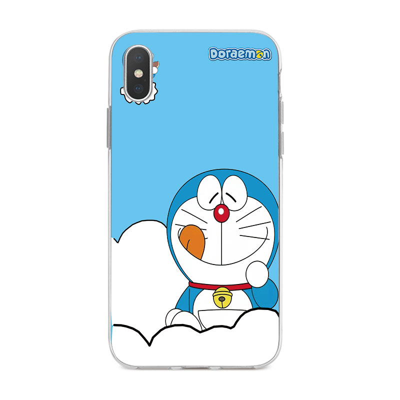 Ốp Lưng iPhone X 6 6s 6Plus 6s Plus 7 7Plus 8 8Plus 5 5s SE TPU mềm Case Doraemon