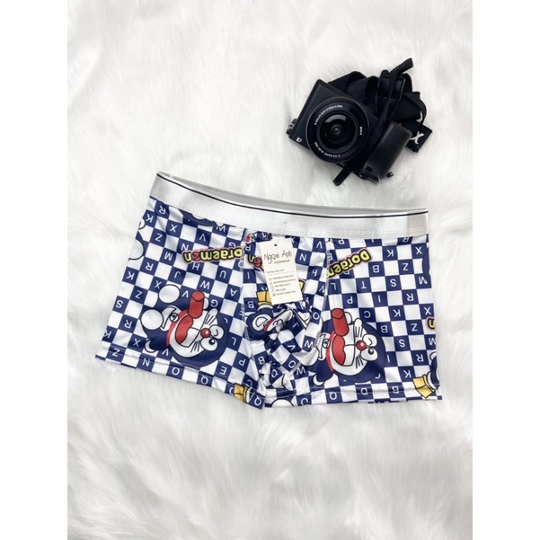 Quần lót nam in hình thun lạnh, quần sịp nam đùi thun lạnh hoạt hình doremon, cờ anh, mỹ, ... | 4MAN