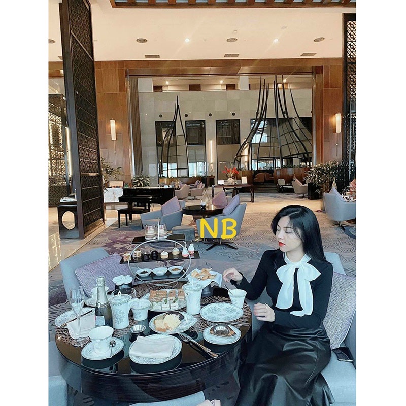 Áo Len Tăm Phối Cổ Nơ Siêu Xinh M090-Violet