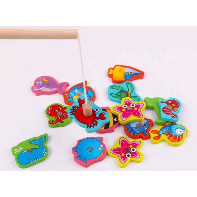 Bộ câu cá gỗ kích thích khả năng vận động của trẻ