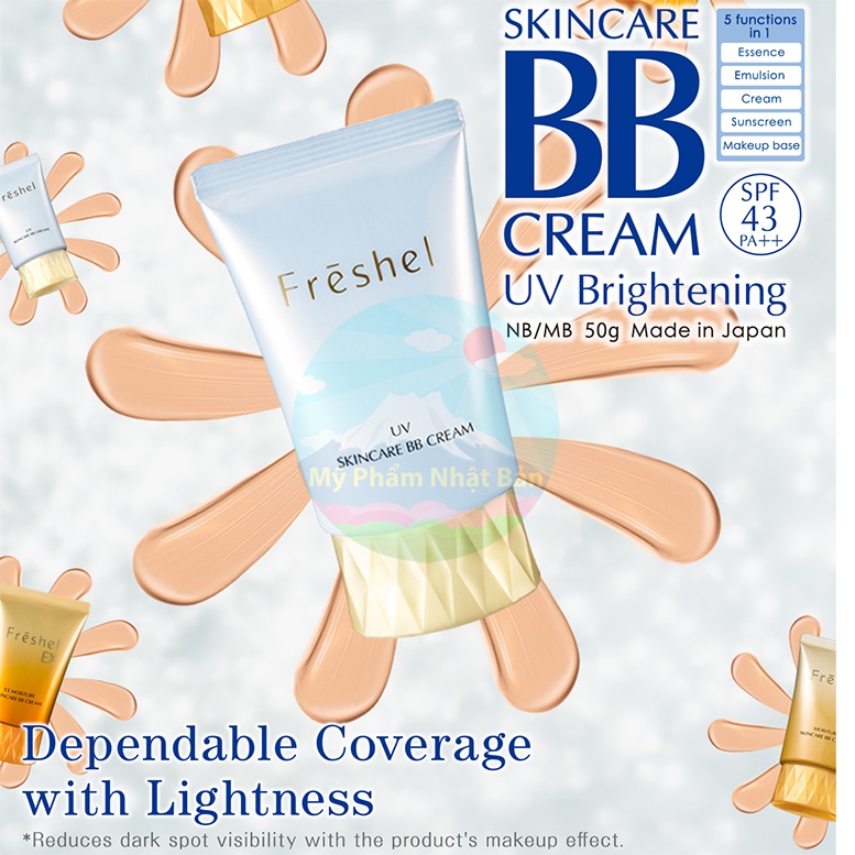 Kem BB Dưỡng Da Chống Nắng Freshel Skincare BB Cream UV (NB - Natural Beige) | BigBuy360 - bigbuy360.vn