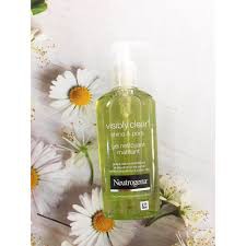 Gel rửa mặt sạch sâu, giảm nhờn Neutrogena Visibly Clear Shine &amp; Pore Gel Nettoyant Matifiant