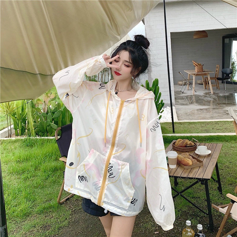 Áo Khoác Chống Nắng Dáng Rộng Phong Cách Hàn Quốc Thời Trang Mùa Hè 2022 Cho Nữ