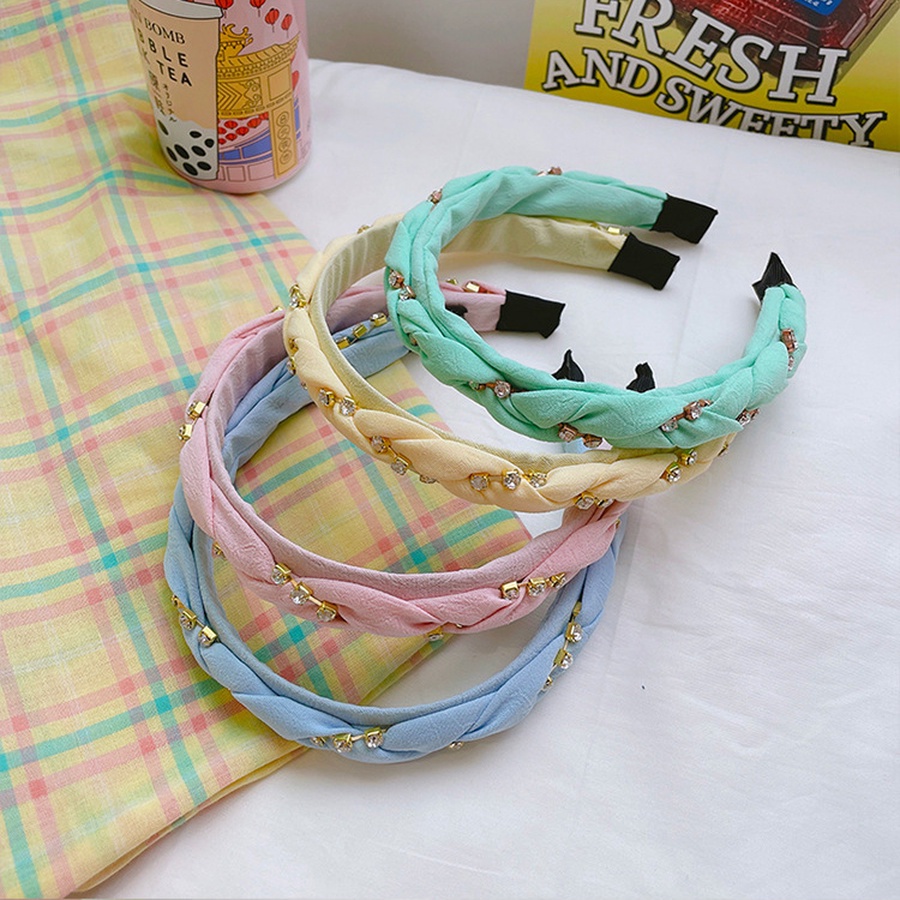 Băng Đô Cài Tóc Đính Đá Lấp Lánh Phong Cách Hàn Quốc