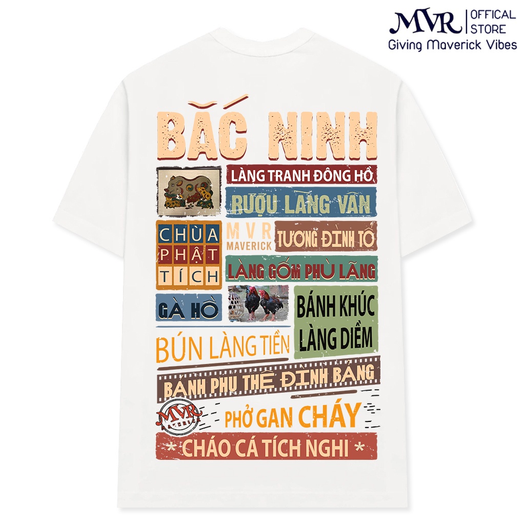 Áo thun Bắc Ninh in 2 mặt Unisex phông rộng cotton ao cặp gia đình du lịch fact UNDER MVR BB4180