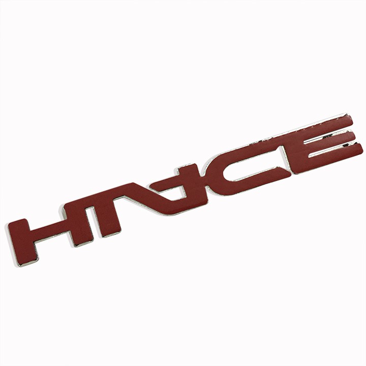 Logo chữ nổi HIACE dán trang trí đuôi xe