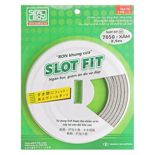 Ron lấp kín khe hở khung cửa ngăn bụi và giảm ồn Seal Boy 7050-GY 2.5m (Xám)