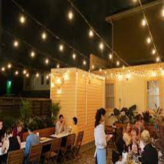 Dây đèn Pingpong chống nước ngoài trời 5m Sunha trang trí phù hợp làm đèn trang trí quán cafe, nhà cửa MBS3379