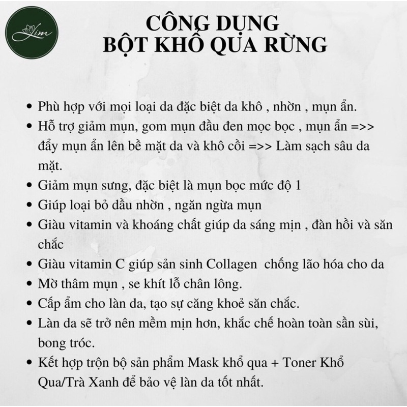 [Handmade] Bột khổ qua nguyên chất - 100% không pha trộn,giảm mụn, sáng da, chăm sóc da mặt hiệu quả | BigBuy360 - bigbuy360.vn