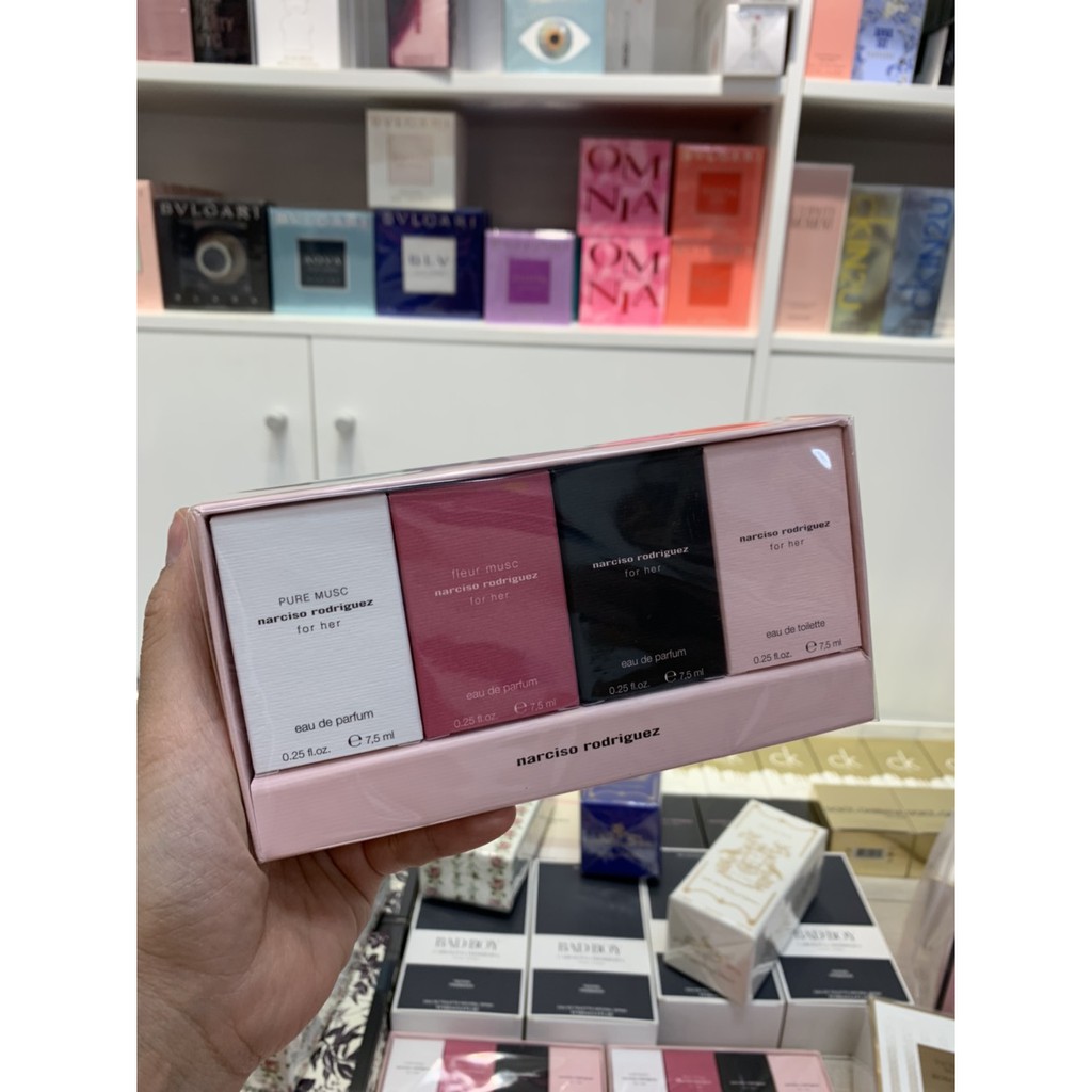 SET nước hoa Narciso Rodriguez For Her Mini 4 chai | Thế Giới Skin Care