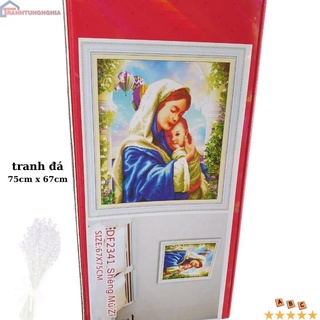 Tranh đính đá ABC đức mẹ 75cm x 67cm