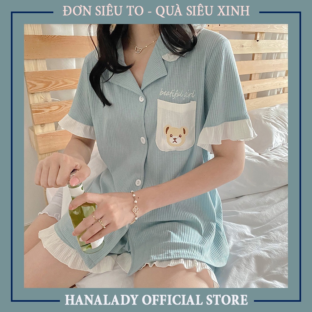 Pyjama túi hình gấu bèo cociu thun cotton thoáng mát dễ chịu, đồ ngủ pyjama, đồ ngủ P511