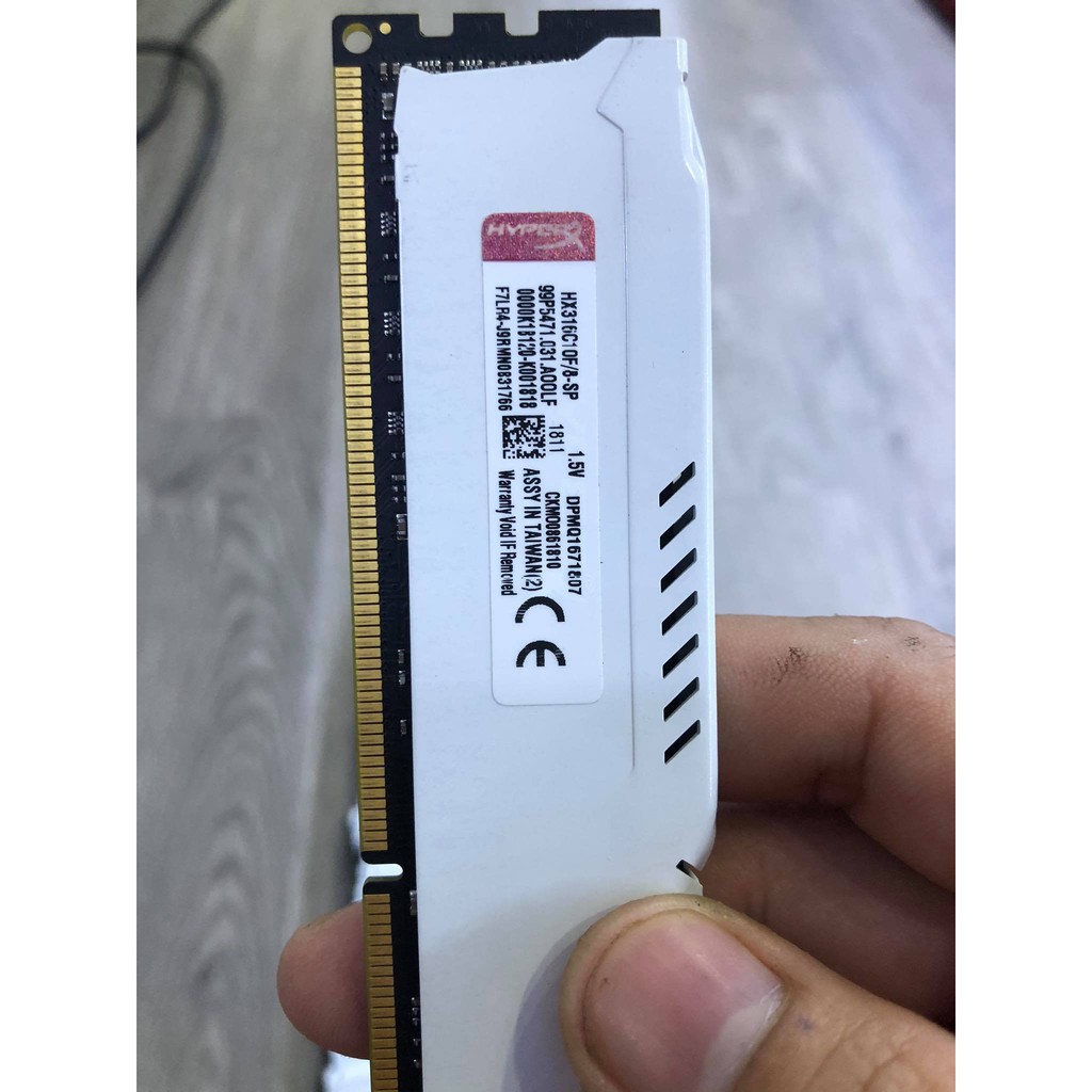 Ram Kingston 8G 1600MHZ DDR3 CL10 Dimm Fury Black HX316C10FB/8
