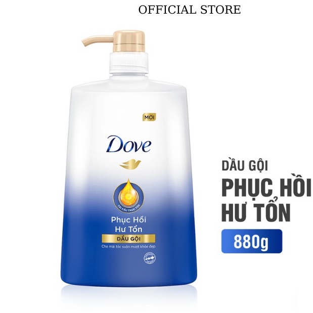 Dầu gội đầu Dove 640g/ 880g phục hồi hư tổn- Hàng chính hãng