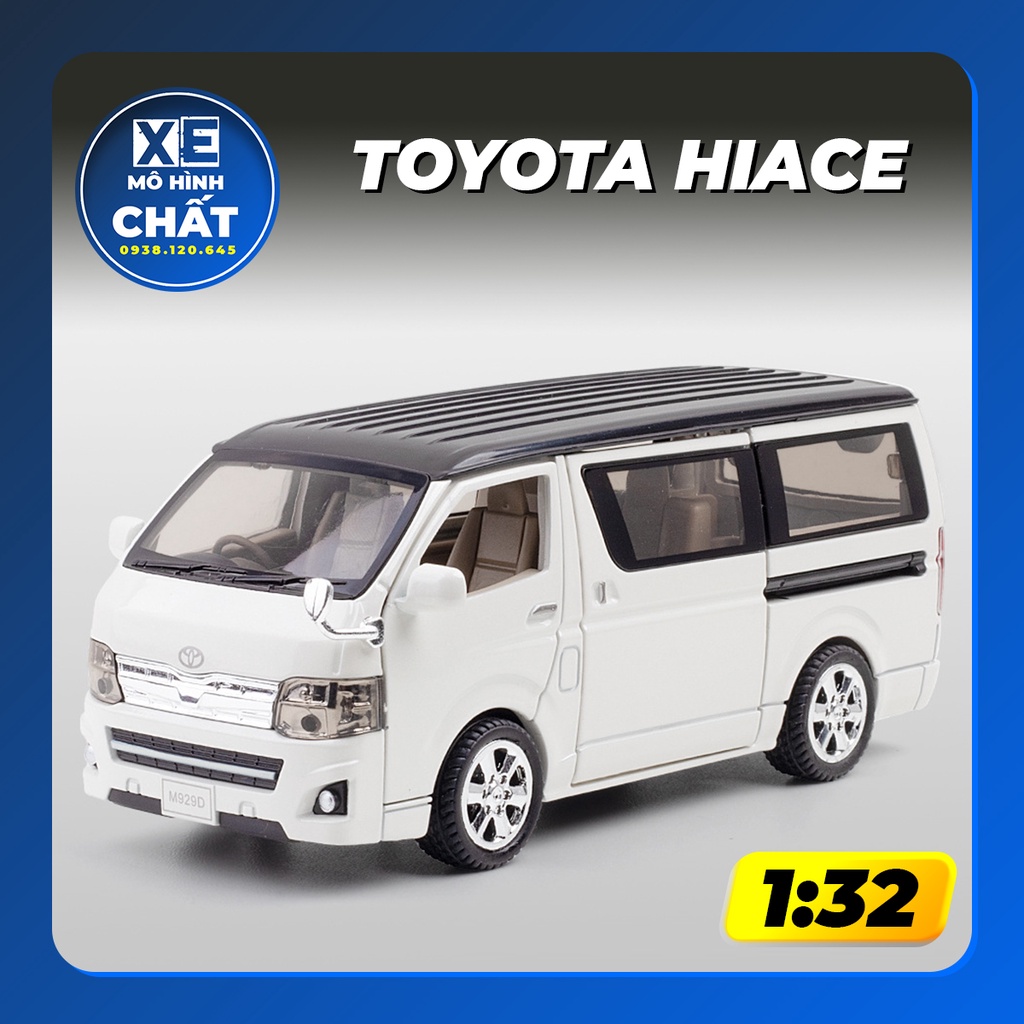 Xe mô hình TOYOTA HIACE bằng kim loại tỷ lệ 1:32
