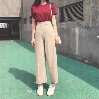 Quần ống sớ cạp cao hàng VNXK