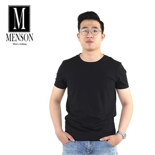 ⭐️HÀNG HIỆU⭐️Áo phông nam trơn cổ tròn ngắn tay - Áo phông nam mùa hè chất mát trơn nhẵn ôm body Menson M9947