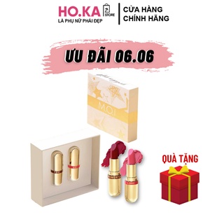 Son Thỏi Vàng Mini Golden Gift Chính Hãng MOI Hàn Quốc Bền Màu Lâu Trôi Thơm Tự Nhiên