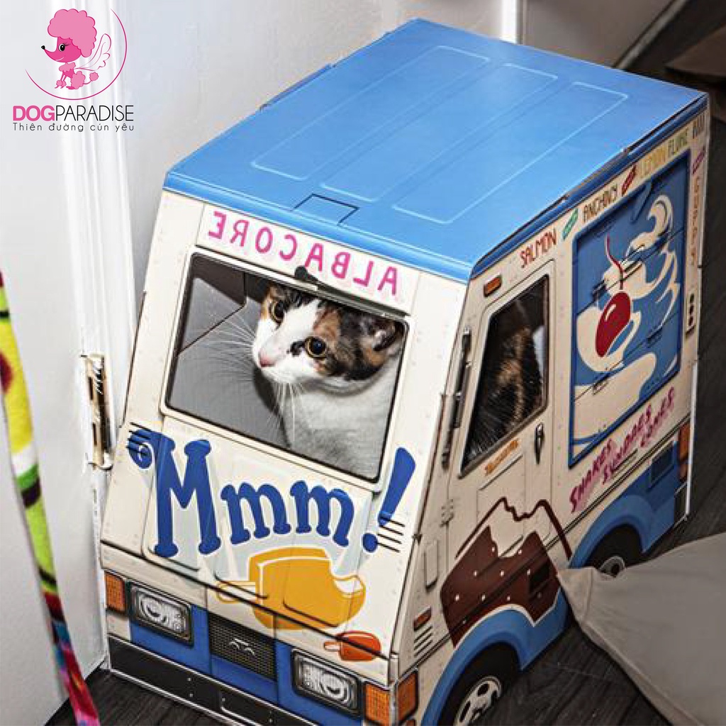 Ổ cào móng cho mèo hình xe kem size lớn ICLE - Dog Paradise