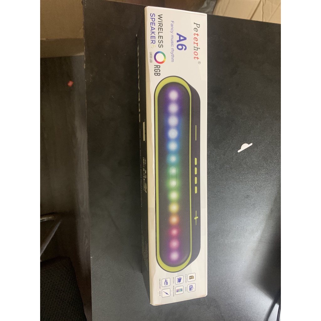 Loa bluetooth PETERHOT A6 Led RGB -bảo hành 12 tháng