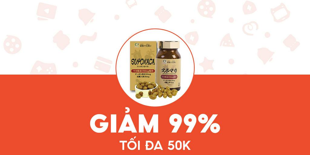 - KONNI39 - Giảm 50K cho Viên tăng sinh lí Genkifami Supo Maca 90v