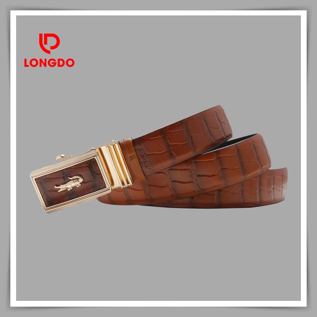 Dây nịt nam cao cấp - Cam kết 100% da bò thật - Hàng chính hãng thương hiệu Longdo Leather - TL01