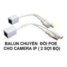 Bộ chuyển đổi POE cho Camera IP - Khoảng cách truyền tải 80M-Jack POE Cấp Nguồn Camera Cặp 2 Cái - Jac Nguồn POE Cho Cam