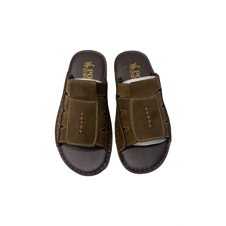 Dép nam da bò 100 % đế hai màu cao cấp ms 052