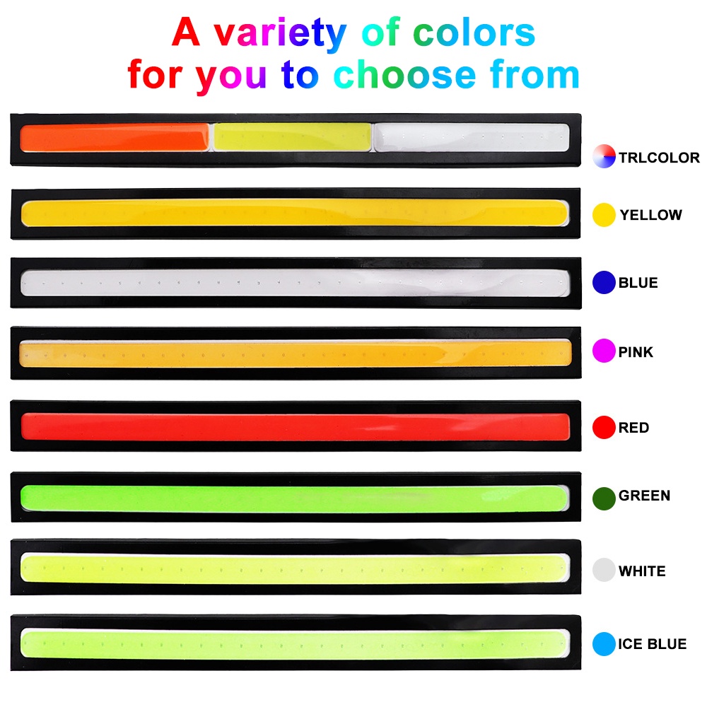 2 Đèn LED DRL 17cm COB Chống Nước Phá Sương Mù Chạy Ban Ngày Cho Xe Hơi