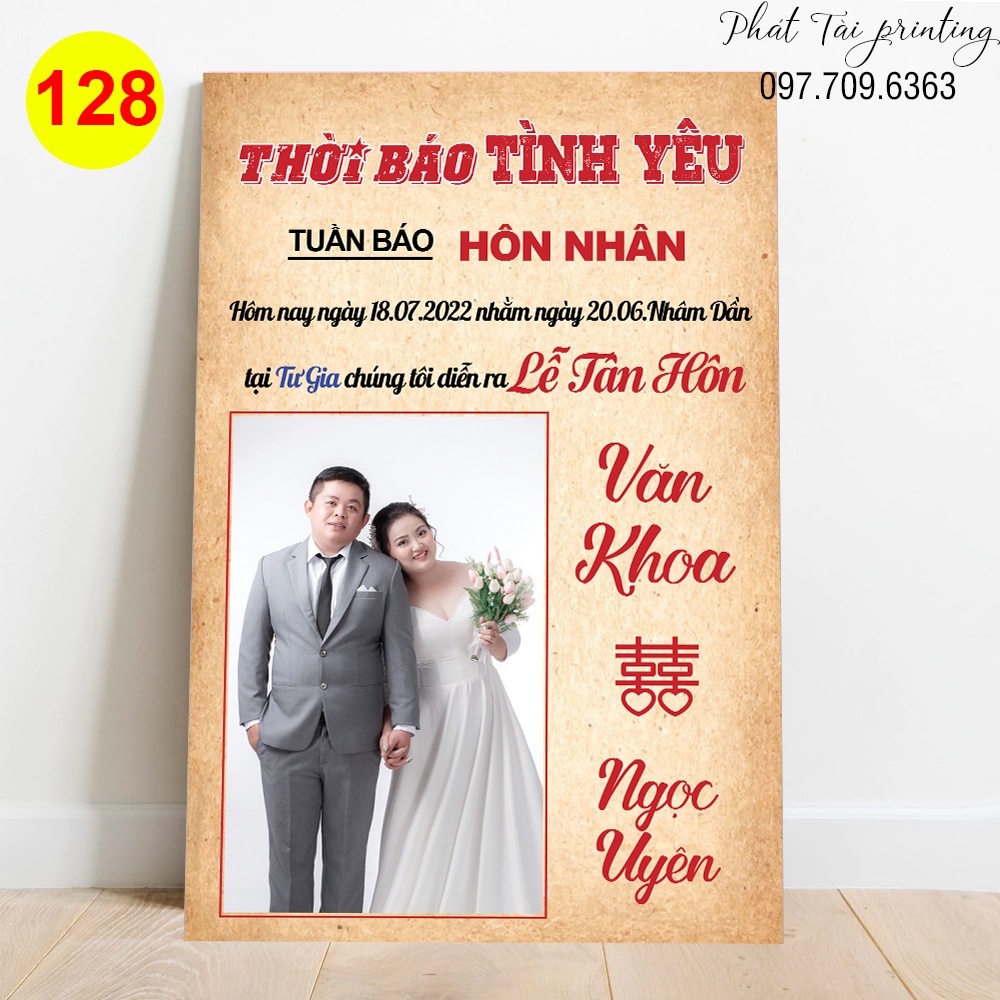 MS 128 - Bảng Welcome trang trí đám cưới