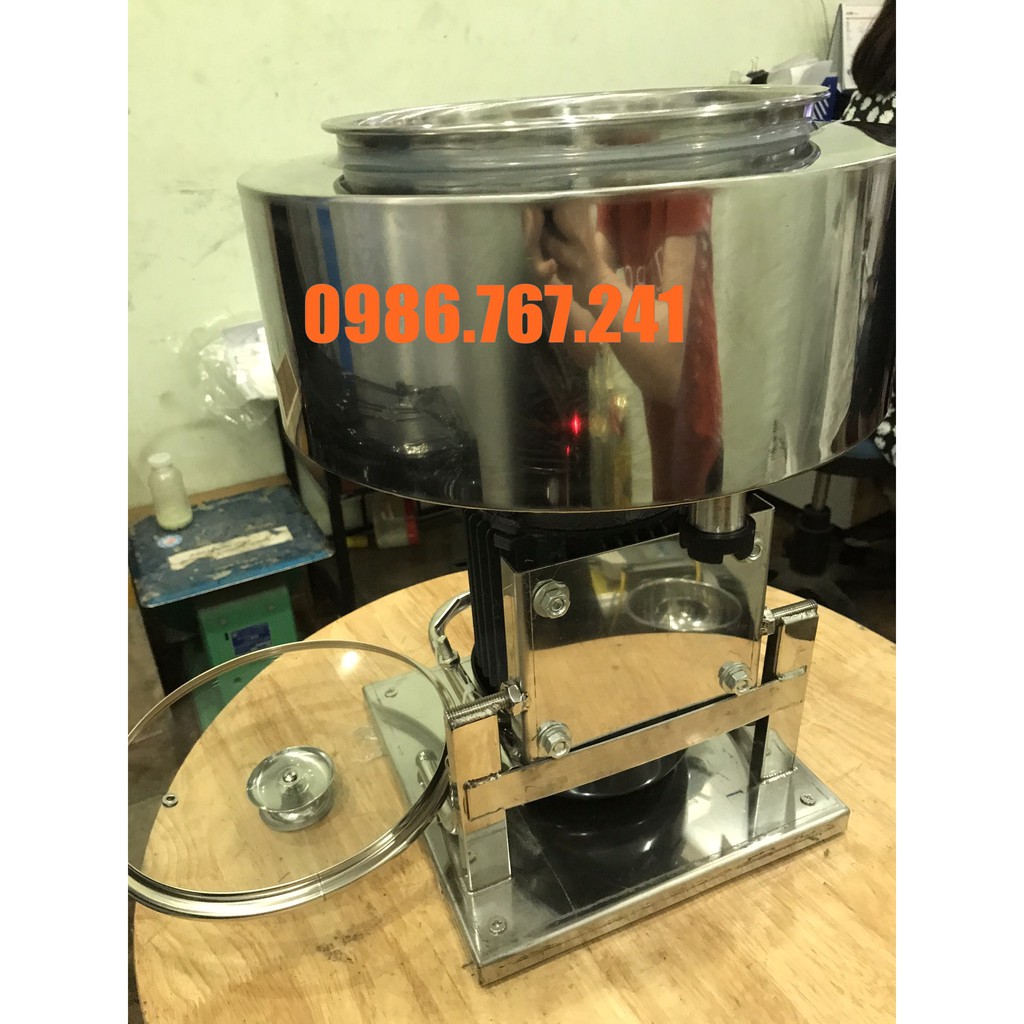 Máy xay giò sống, xay nhuyễn thịt làm giò chả có bao đá chân inox