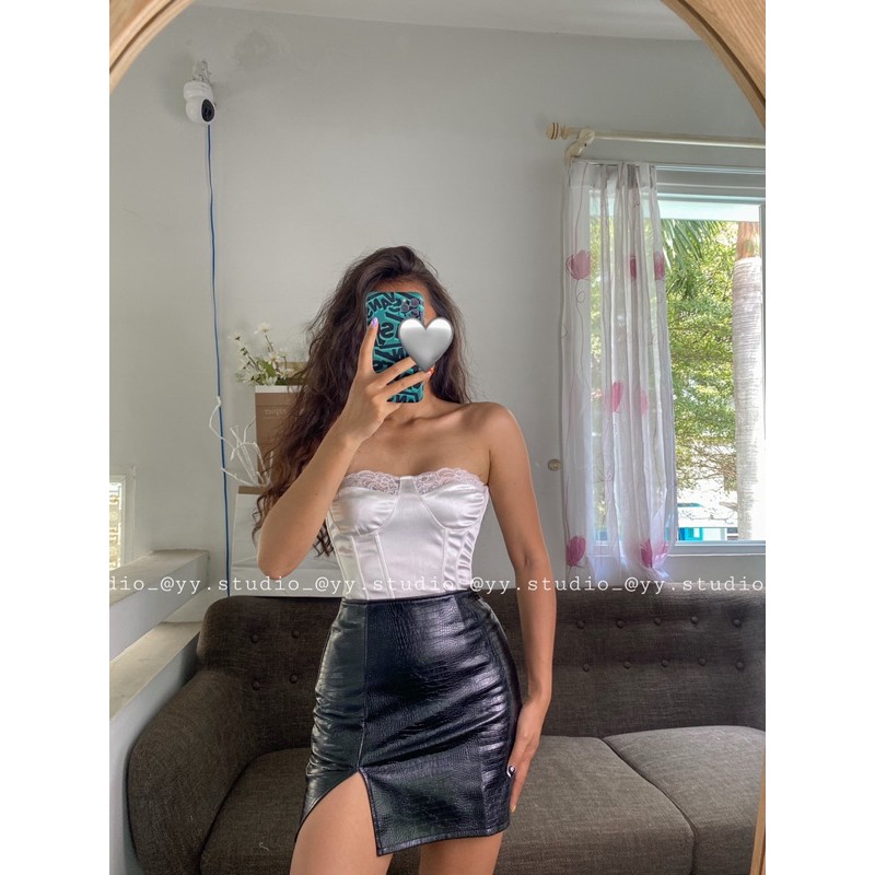 áo corset phối ren tôn dáng