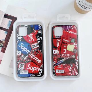 Ốp điện thoại mềm họa tiết logo Supreme cho iPhone 7Plus 8Plus X XS XR MAX 11 Pro Max