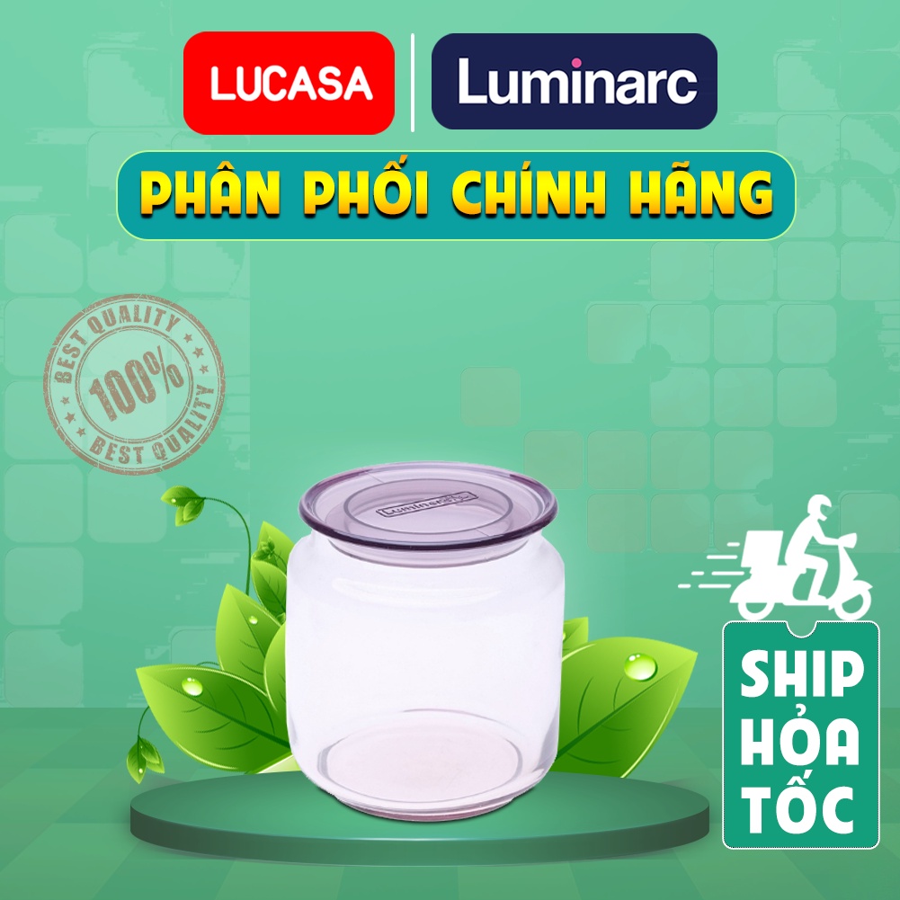 Bộ 3 Hũ Thủy Tinh Luminarc Rondo Pink 500ml - LUHUJ5875 | Phân Phối Chính Hãng