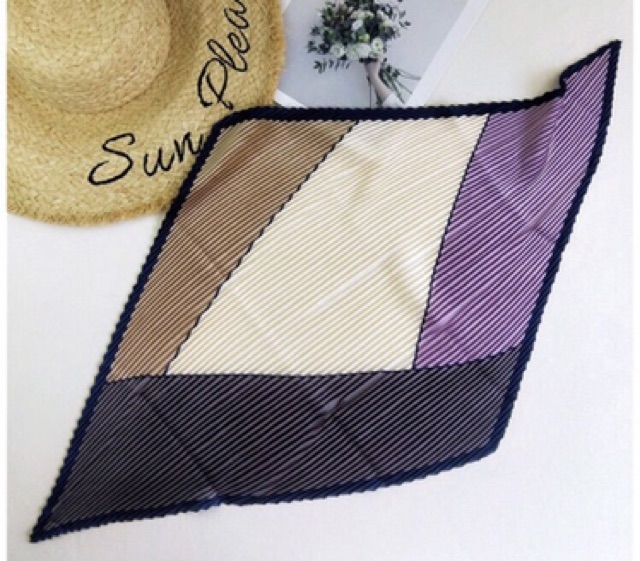 Khăn turban lụa xếp li siêu xinh cao cấp - Maben