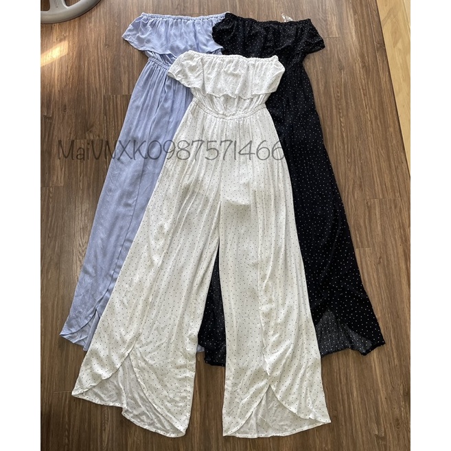Jumpsuit chấm bi vnxk