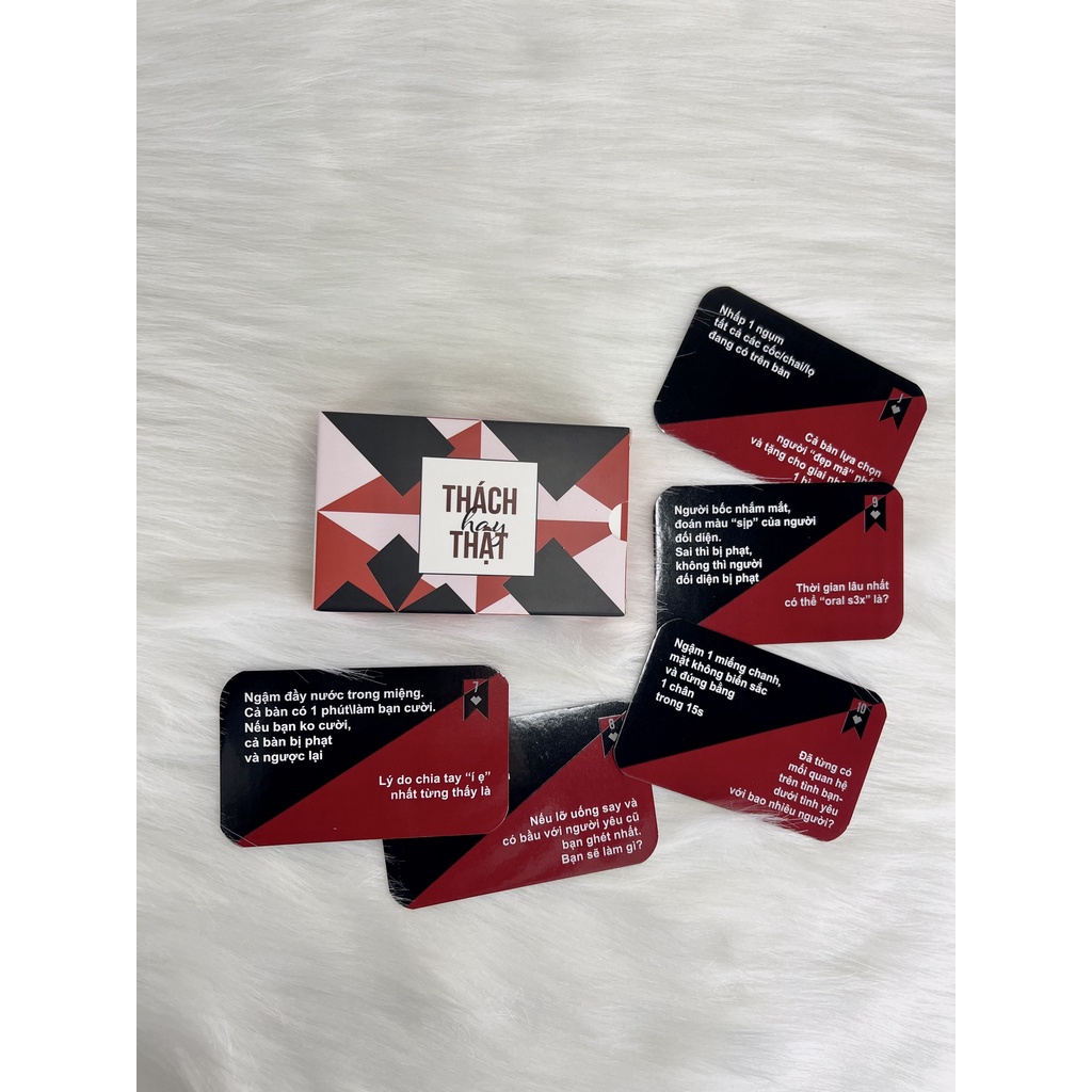 Bộ Bài Drinking Game Thách Hay Thật Đỏ Uống Rượu Bia Truth Or Dare