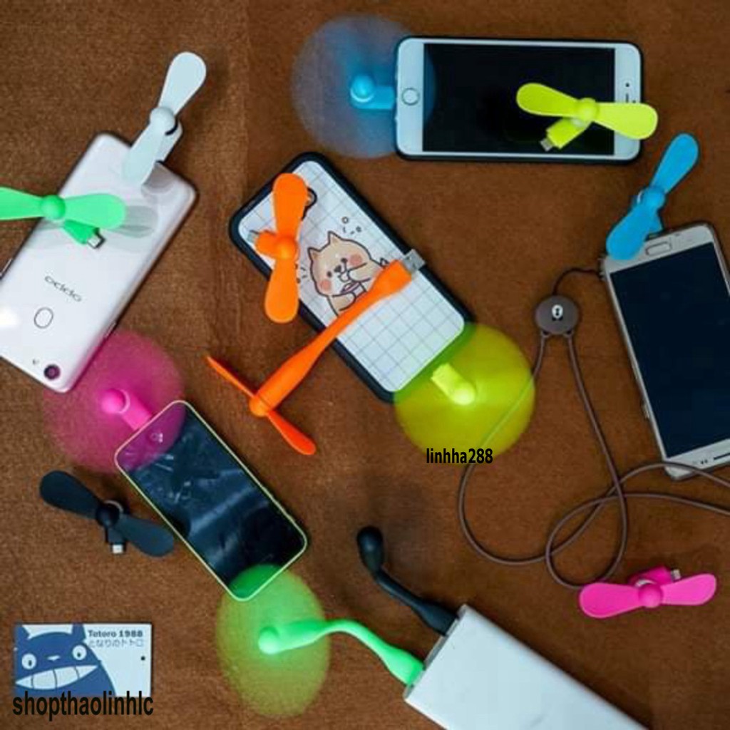 [rẻ nhất] Quạt Mini Usb 2 Cánh Cắm Điện Thoại Android Iphone hót hít
