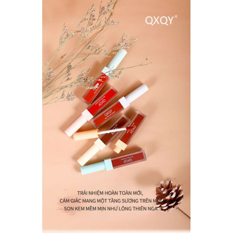 Set 3 cây son kem QXQY hàng nội địa Trung,bền màu,lâu trôi