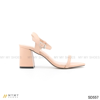 Sandal da lì quai mảnh gót vuông 7p mymy shoes SD557