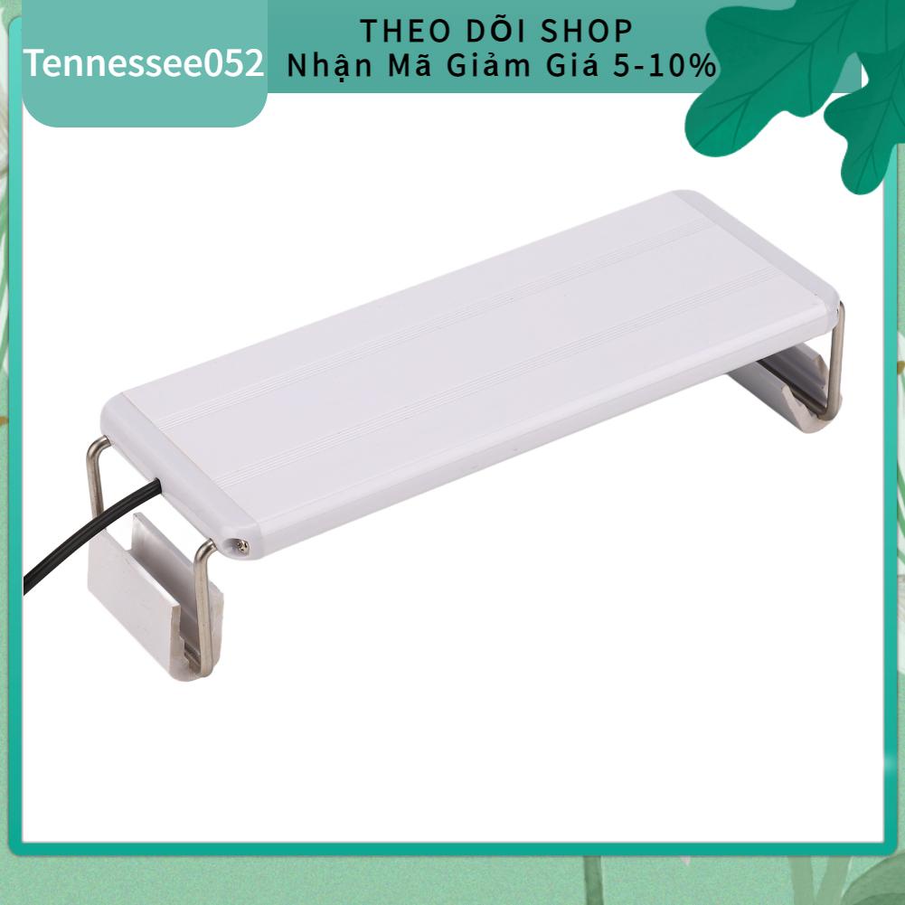 Tennessee052 Đèn LED bể cá siêu mỏng Độ sáng cao bền với giá đỡ EU Cắm 220V 10W