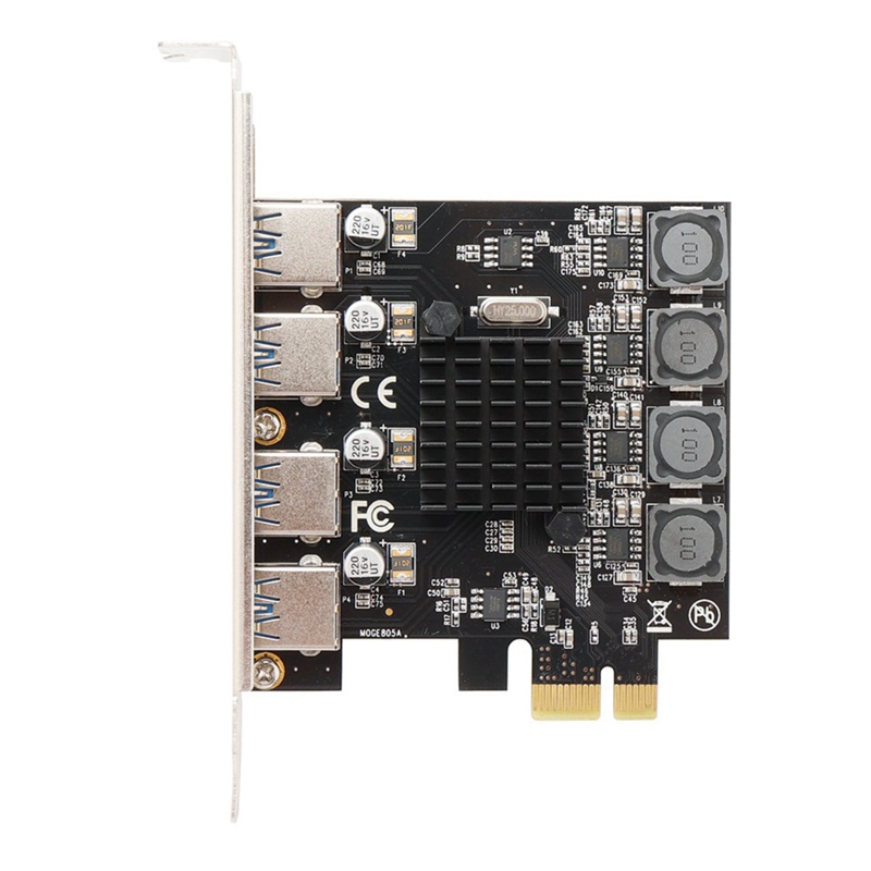 Card Mở Rộng PCIE 4 Cổng USB 3.0 PCIE 3.0 Sang USB 3.0 Cho PCIE 1X 4X 8X 16X
