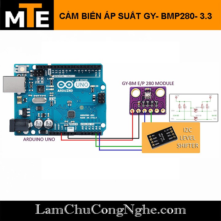 Module cảm biến áp suất và nhiệt độ không khí GY-BMP280