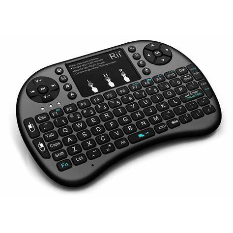 Bàn phím mini không dây kiêm chuột I8 cho TVbox SmartTV Laptop- Pin Lithium Siêu Bền