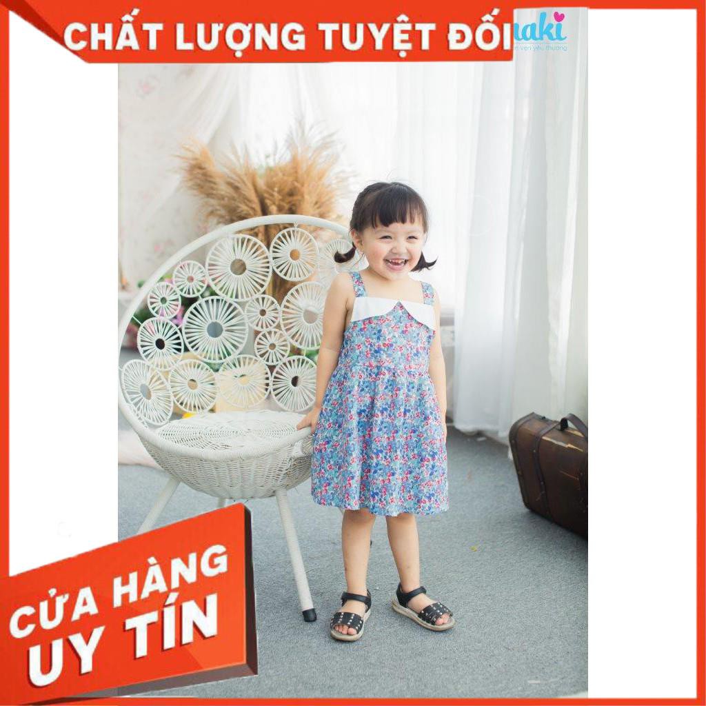 Chính hãng Váy cúp ngực Haki- Hoa xanh đỏ-HK482.1 _Tuyên sỉ