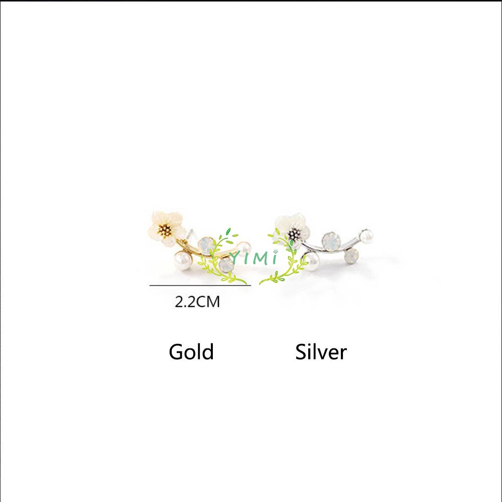 COD Hoa tai xòe nữ thanh lịch Hàn Quốc với pha lê rhinestone❤Yimi❤