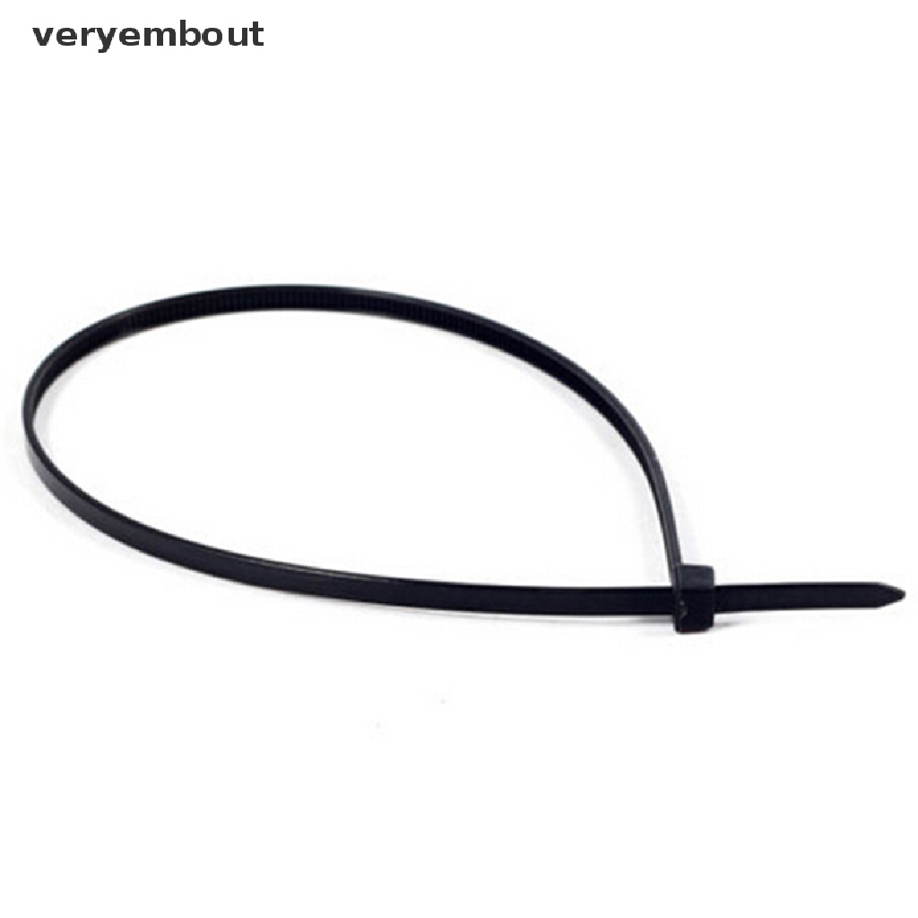 Bộ 100 dây rút nilon nhựa 10cm màu đen tự khóa tiện dụng