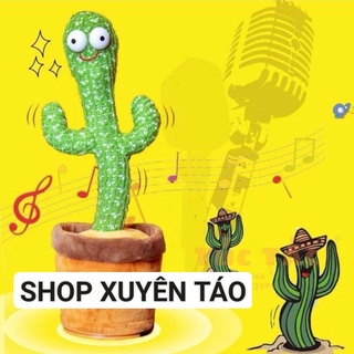 (Sẵn hàng) Cây Xương Rồng Sạc pin, nhảy Múa Âm Thanh Vui Nhộn Cho Bé 120 bài hát, có nhại tiếng
